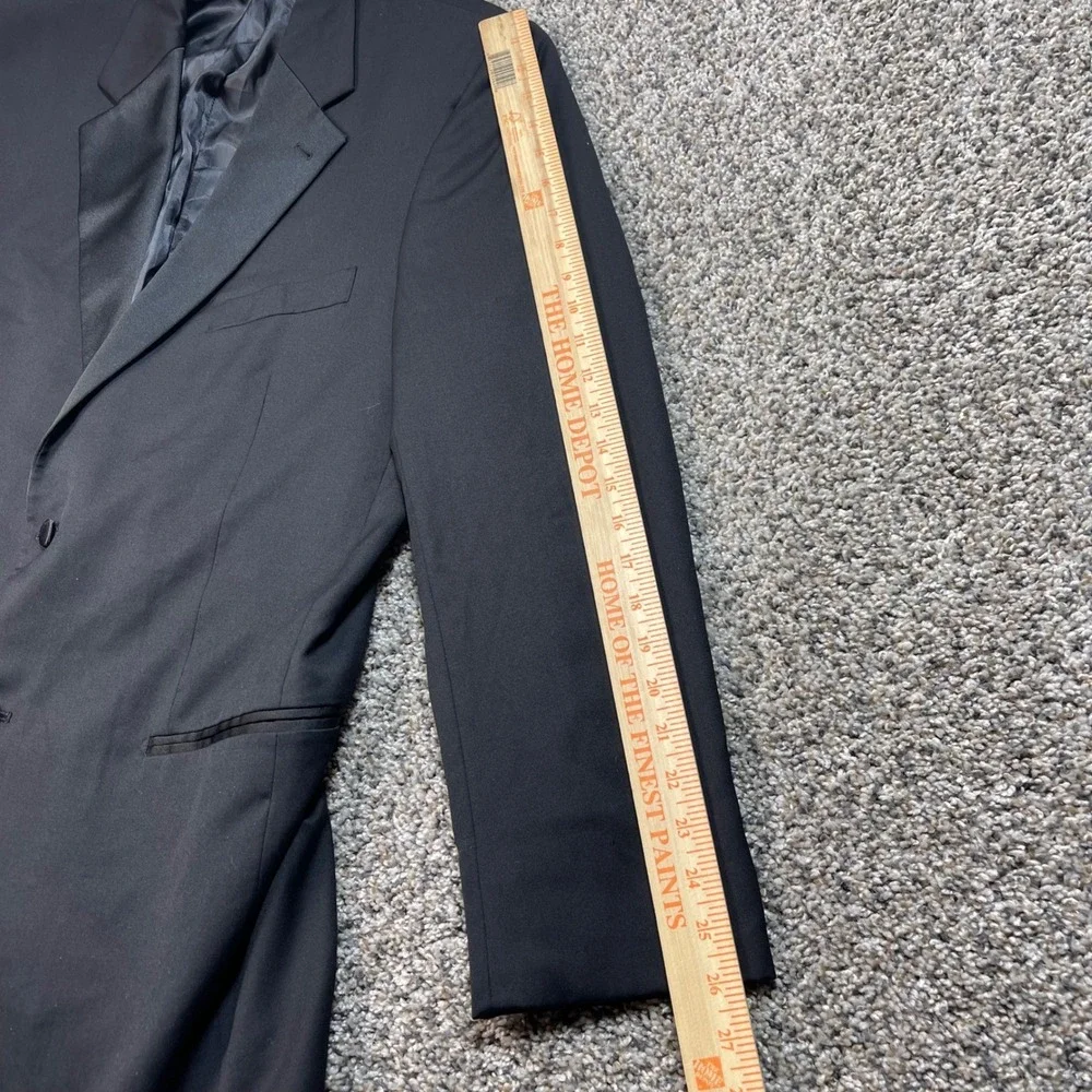 Joseph Abboud Black Tie Tuxedo Blazer 42L Loro Piana Super 120 Wool Black Jacket